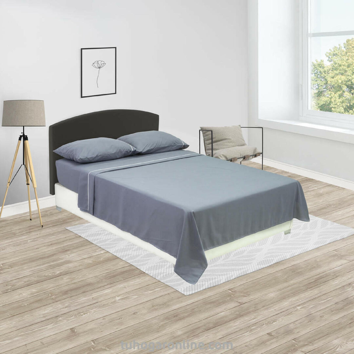 Juego de Sabanas Basic Suavidad Gris 4 Piezas 100x190cm - Sabanas | Bylmo