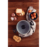 Batería de Cocina Linz Gris con Antiadherente Starflon Max Para Uso Casero - Ollas y Sartenes | Bylmo