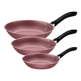 Set de Sartenes Linz Rosa y Gris con Antiadherente Starflon Max Para Uso Casero - Ollas y Sartenes | Bylmo