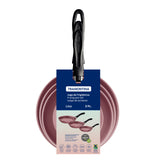 Set de Sartenes Linz Rosa y Gris con Antiadherente Starflon Max Para Uso Casero - Ollas y Sartenes | Bylmo
