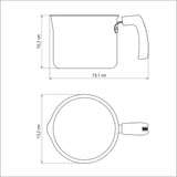 Hervidor Loreto Grafito 13x10.5cm de Aluminio Antiadherente y de 1 Litros - Ollas y Sartenes | Bylmo