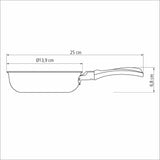 Sarten para huevo Power Up Plomo 13.9x6.8cm de Aluminio Antiadherente y de 0.4 Litros - Ollas y Sartenes | Bylmo