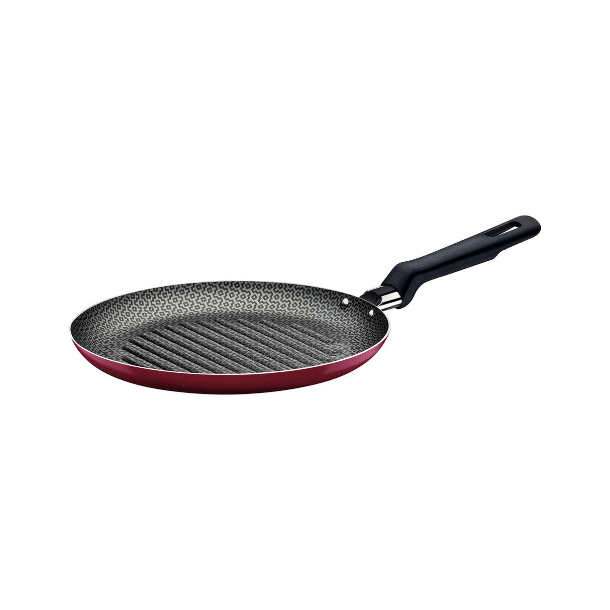 Bifera Loreto Rojo 22.3x5.7cm de Aluminio Antiadherente y de 0.6 Litros - Ollas y Sartenes | Bylmo