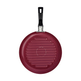 Bifera Loreto Rojo 22.3x5.7cm de Aluminio Antiadherente y de 0.6 Litros - Ollas y Sartenes | Bylmo