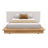 Cama Moscú Duna y Blanco Para Cama Doble 140 X 190 Con Cabecero - Camas | Bylmo