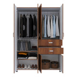 Closet Nova Caramelo 140x199cm Con Dos Cajones - Closets | Bylmo