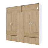 Closet Bari Rovere y Blanco 200x200cm Con Tres Cajones - Closets | Bylmo