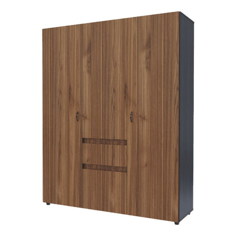Closet Mary Gales y Wengue 160x200cm Con Dos Cajones - Closets | Bylmo