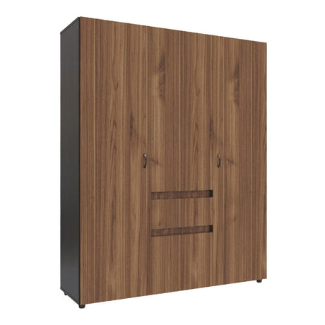 Closet Mary Gales y Wengue 160x200cm Con Dos Cajones - Closets | Bylmo