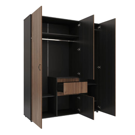 Closet Mary Gales y Wengue 160x200cm Con Dos Cajones - Closets | Bylmo