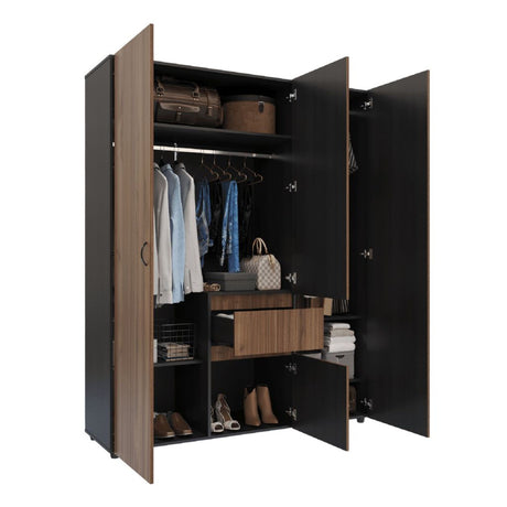 Closet Mary Gales y Wengue 160x200cm Con Dos Cajones - Closets | Bylmo