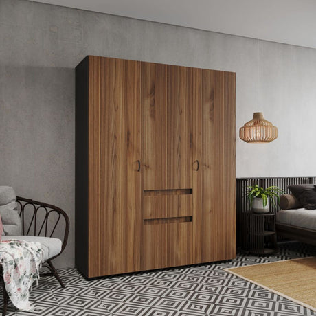 Closet Mary Gales y Wengue 160x200cm Con Dos Cajones - Closets | Bylmo
