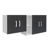 Mueble Superior Hannah Blanco y Wengue 150x56cm Para Lado Izquierdo o Derecho - Muebles Superiores | Bylmo