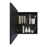 Gabinete de Baño Niki Wengue 43x48cm Rectangular Con Espejo - GABINETES DE BANHO | Bylmo