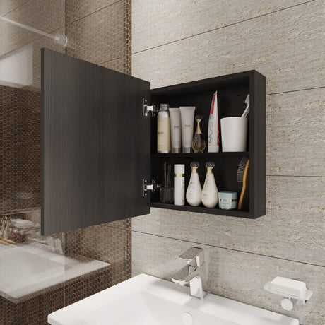 Gabinete de Baño Niki Wengue 43x48cm Rectangular Con Espejo - Gabinetes de Baño | Bylmo