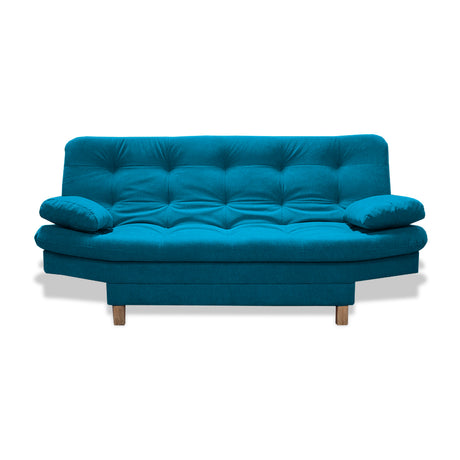 Sofá Cama Bakers Turquesa 185x95cm De Tres Puestos Reclinable con Patas - Sofas y Poltronas | Bylmo