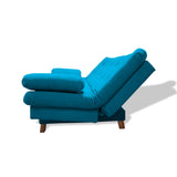 Sofá Cama Bakers Turquesa 185x95cm De Tres Puestos Reclinable con Patas - Sofas y Poltronas | Bylmo