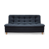 Sofá Cama Zeink Negro 185x95cm De Tres Puestos Reclinable con Patas - Sofas y Poltronas | Bylmo