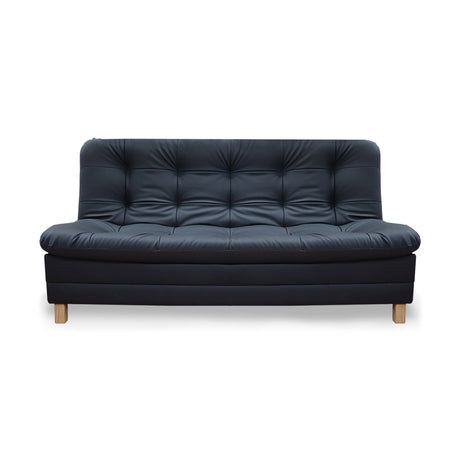 Sofá Cama Zeink Negro 185x95cm De Tres Puestos Reclinable con Patas - Sofas y Poltronas | Bylmo