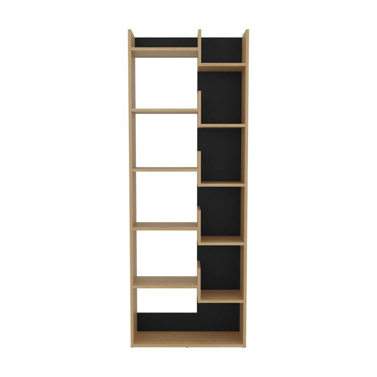 Estantería Clover Fresno Europeo 162x60cm Rectangular con Diez Entrepaños - BIBLIOTECAS Y ESTANTERIAS | Bylmo