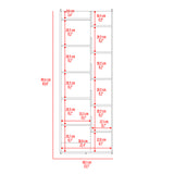 Estantería Clover Fresno Europeo 162x60cm Rectangular con Diez Entrepaños - BIBLIOTECAS Y ESTANTERIAS | Bylmo