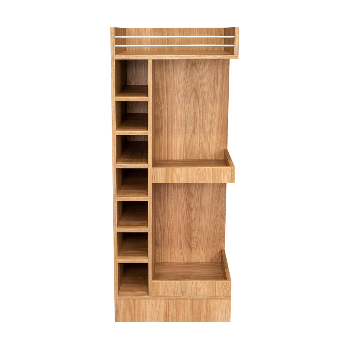 Bar Esquinero Bajo Lyman Fresno Europeo 46.6x116cm Con Cinco Compartimientos - BARES | Bylmo