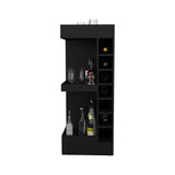 Bar Esquinero Bajo Lyman Wengue 46.6x116cm Con Cinco Compartimientos - BARES | Bylmo