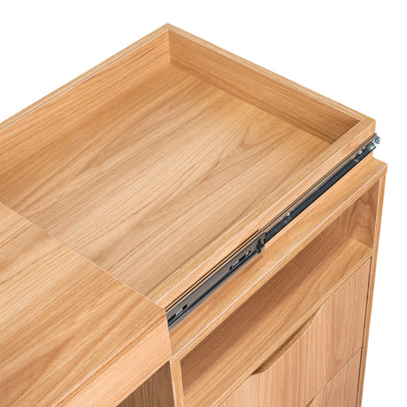Escritorio Extensible San Diego Fresno Europeo 70.5x75.5cm Con Archivador - ESCRITORIOS | Bylmo