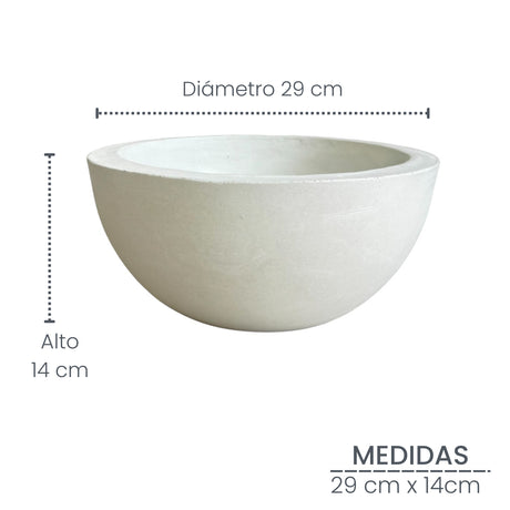 Combo Matera Bowl Grande Cónica Blanco y Dorado 29x14cm Tradicionales De Piso Con Base Metálica - MATERAS Y MACETAS | Bylmo