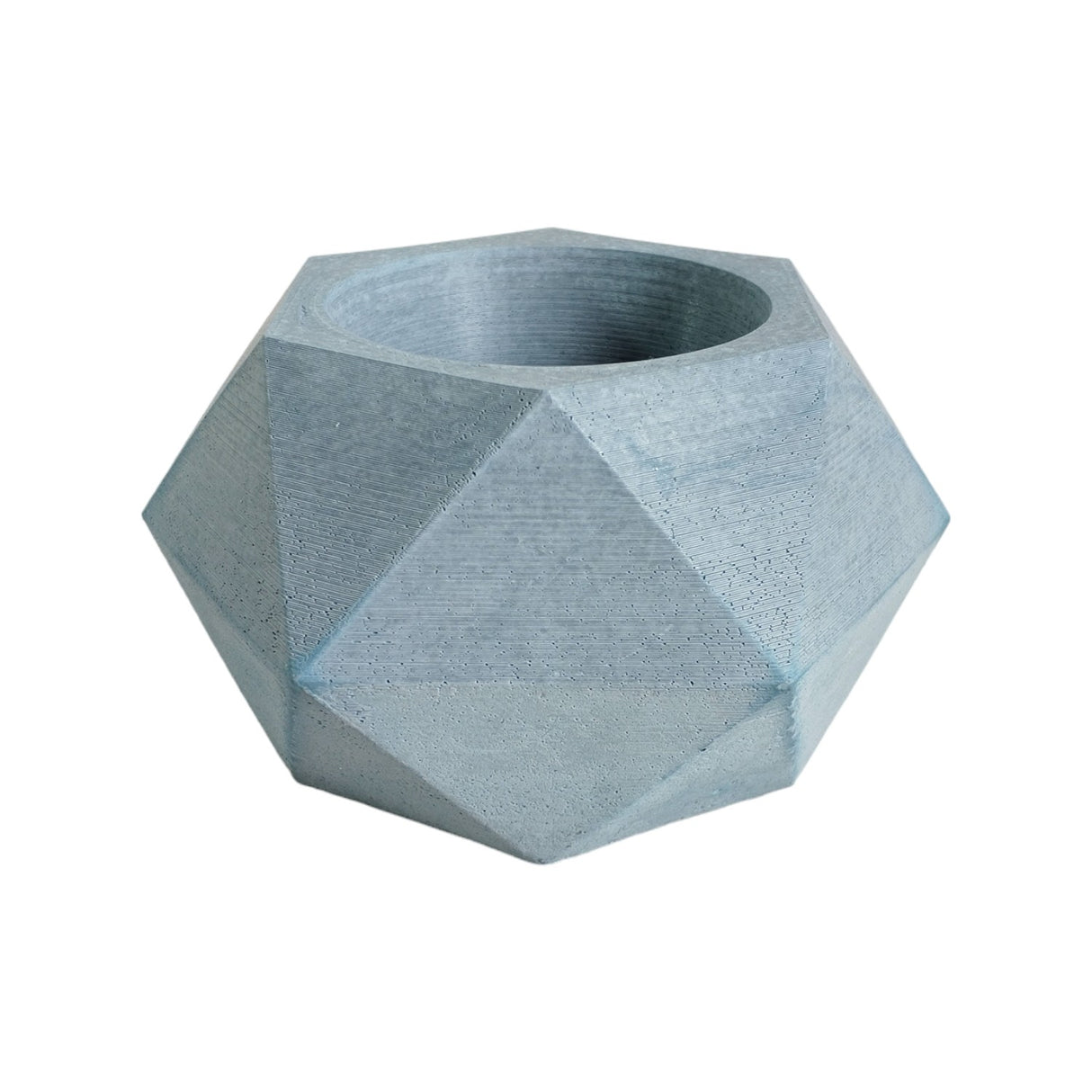 Matera de mesa Pequeña Adara Petty Azul Petróleo 11x6.5cm Hexagonal - MATERAS Y MACETAS | Bylmo
