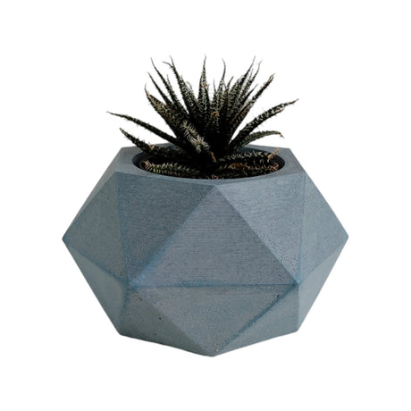 Matera de mesa Pequeña Adara Petty Azul Petróleo 11x6.5cm Hexagonal - MATERAS Y MACETAS | Bylmo