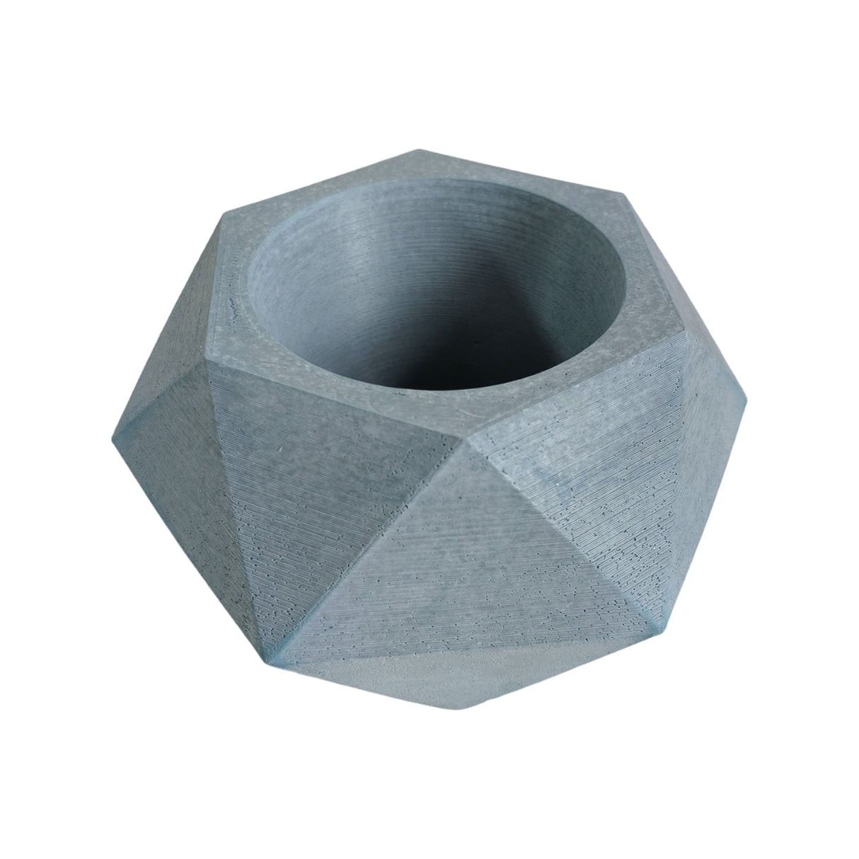 Matera de mesa Pequeña Adara Petty Azul Petróleo 11x6.5cm Hexagonal - MATERAS Y MACETAS | Bylmo