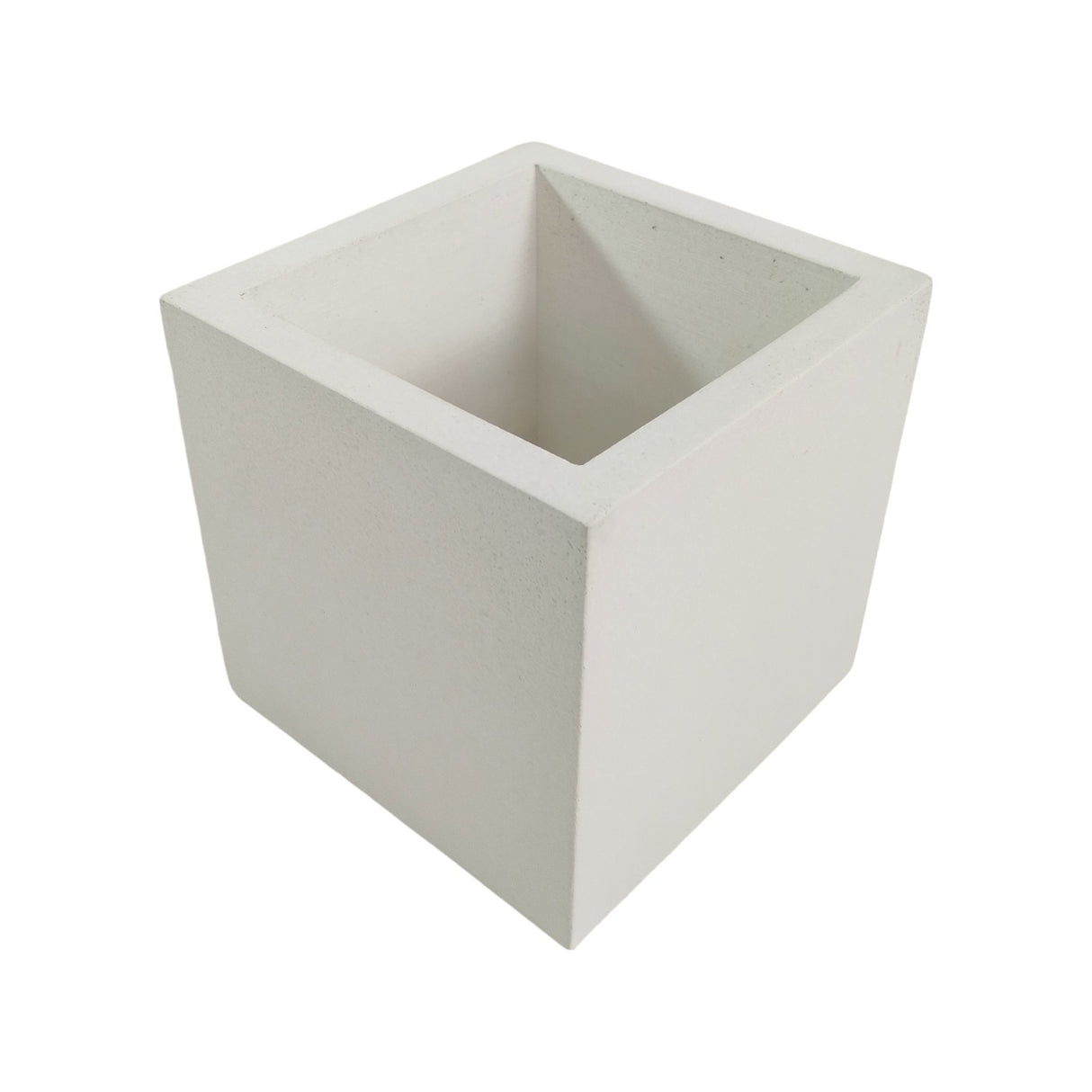 Matera de mesa Pequeña Eloisa Petty Blanco 10x10cm Cuadrada - MATERAS Y MACETAS | Bylmo