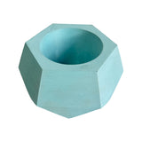 Matera de mesa Pequeña Jade Aguamarina 14x6.5cm Hexagonal - MATERAS Y MACETAS | Bylmo