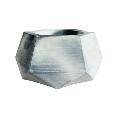 Matera de mesa Pequeña Jade Mármol negro 14x6.5cm Hexagonal - MATERAS Y MACETAS | Bylmo
