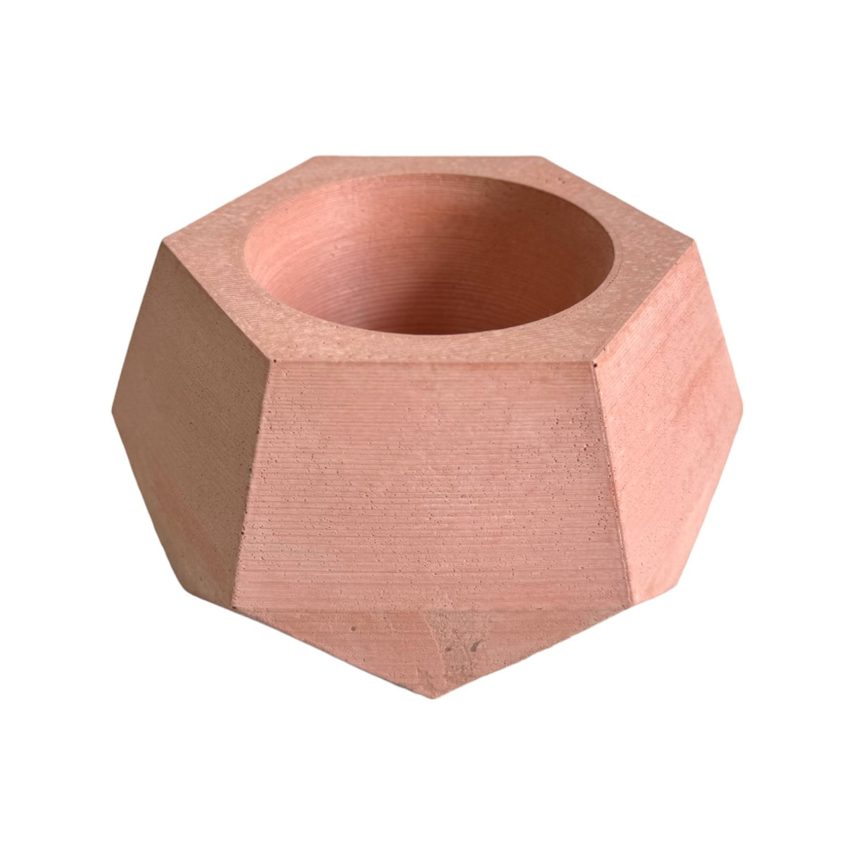 Matera de mesa Pequeña Jade Palo de Rosa 14x6.5cm Hexagonal - MATERAS Y MACETAS | Bylmo