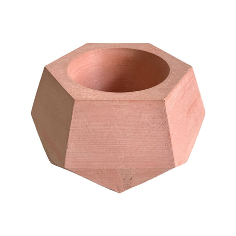 Matera de mesa Pequeña Jade Palo de Rosa 14x6.5cm Hexagonal - MATERAS Y MACETAS | Bylmo