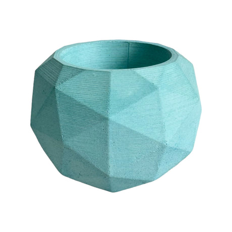 Matera de mesa Pequeña Laia Aguamarina 9x7.5cm Asimétrica - MATERAS Y MACETAS | Bylmo