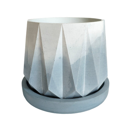Matera de mesa Mediana Lirio Azul y Blanco 11x10cm Cónica - MATERAS Y MACETAS | Bylmo