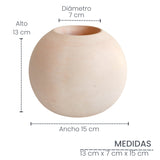 Matera de mesa Mediana Luna Nude 15x13cm Cónica - MATERAS Y MACETAS | Bylmo