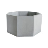 Matera de mesa Mediana Terrario Gris 18x8.5cm Hexagonal - MATERAS Y MACETAS | Bylmo