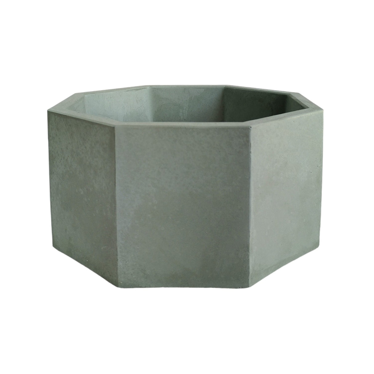 Matera de mesa Mediana Terrario Verde Oliva 18x8.5cm Hexagonal - MATERAS Y MACETAS | Bylmo