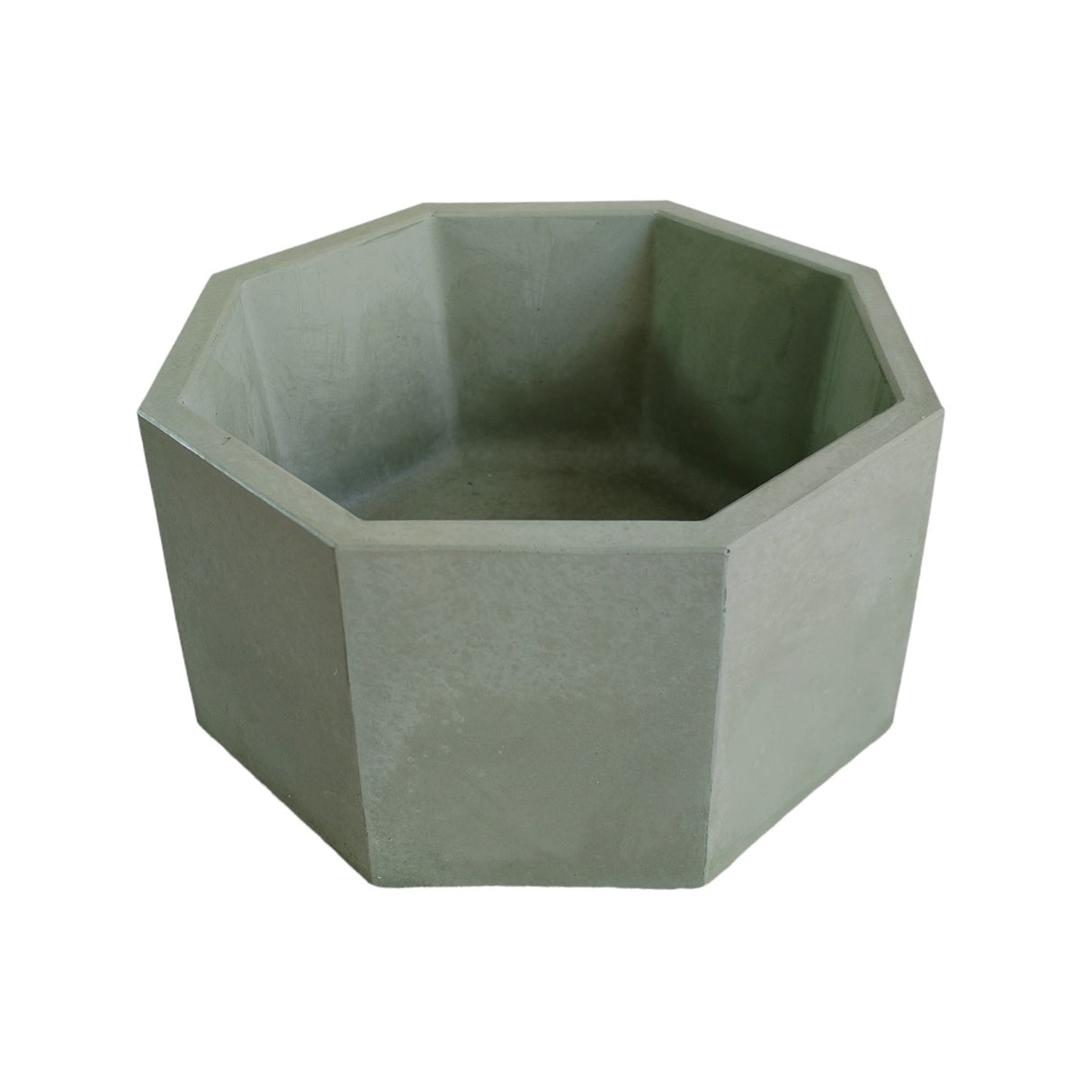 Matera de mesa Mediana Terrario Verde Oliva 18x8.5cm Hexagonal - MATERAS Y MACETAS | Bylmo