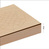 Kit Cuadro para Pintar Pez 24x24cm en MDF - CUADROS | Bylmo