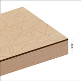 Kit Cuadro para Pintar Perro Salchicha 24x24cm en MDF - CUADROS | Bylmo