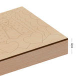 Kit Cuadro para Pintar Virgen de Guadalupe 24x24cm en MDF - CUADROS | Bylmo