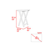 Mesa Auxiliar Plegable Otis Fresno Europeo 48.5x66cm Cuadrado - MESAS AUXILIARES | Bylmo