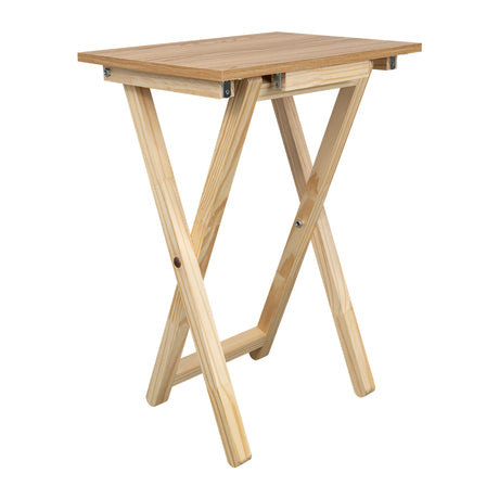 Mesa Auxiliar Plegable Otis Fresno Europeo 48.5x66cm Cuadrado - MESAS AUXILIARES | Bylmo