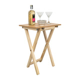 Mesa Auxiliar Plegable Otis Fresno Europeo 48.5x66cm Cuadrado - MESAS AUXILIARES | Bylmo