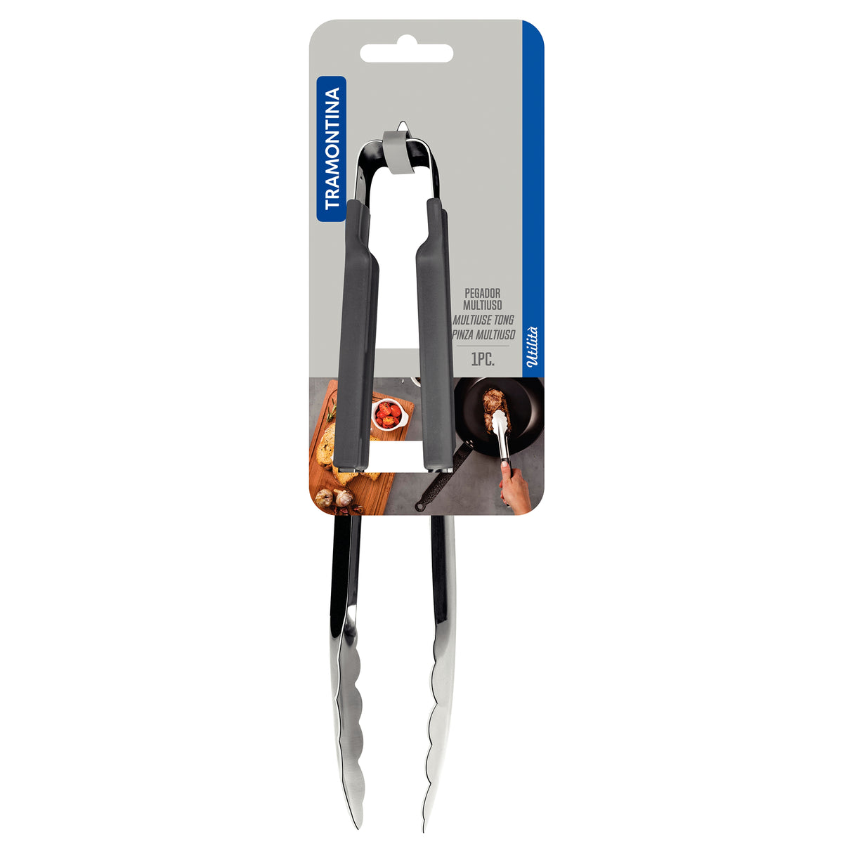 Pinza de Cocina Utilitá Gris 3.8x7cm Para Servir - UTENSILIOS PARA COCINAR | Bylmo